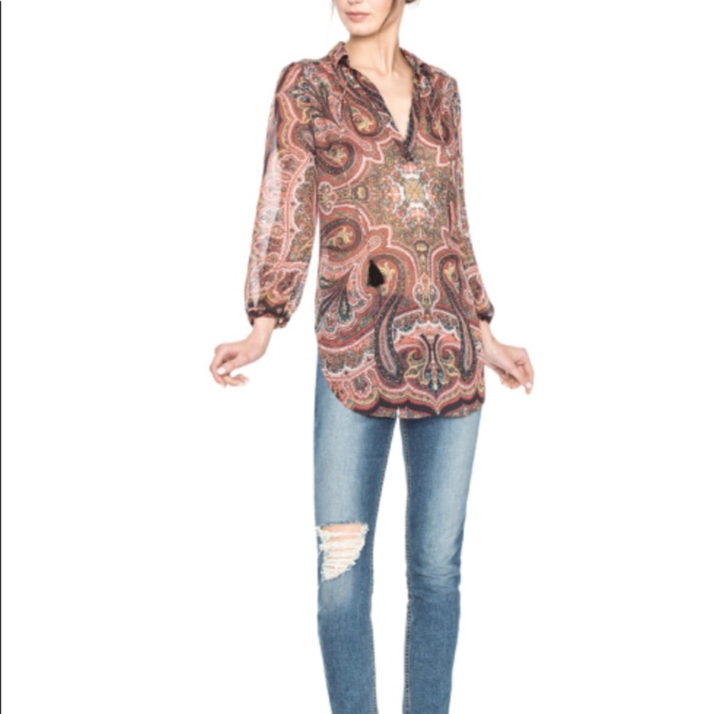 Alice + Olivia Paisley Blouse